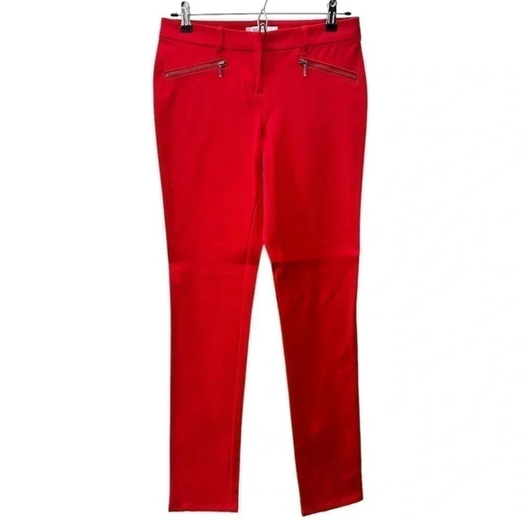 Ricki’s Slim Fit Zip Pocket Micro Twill Pants Red Size 2 - Picture 1 of 15